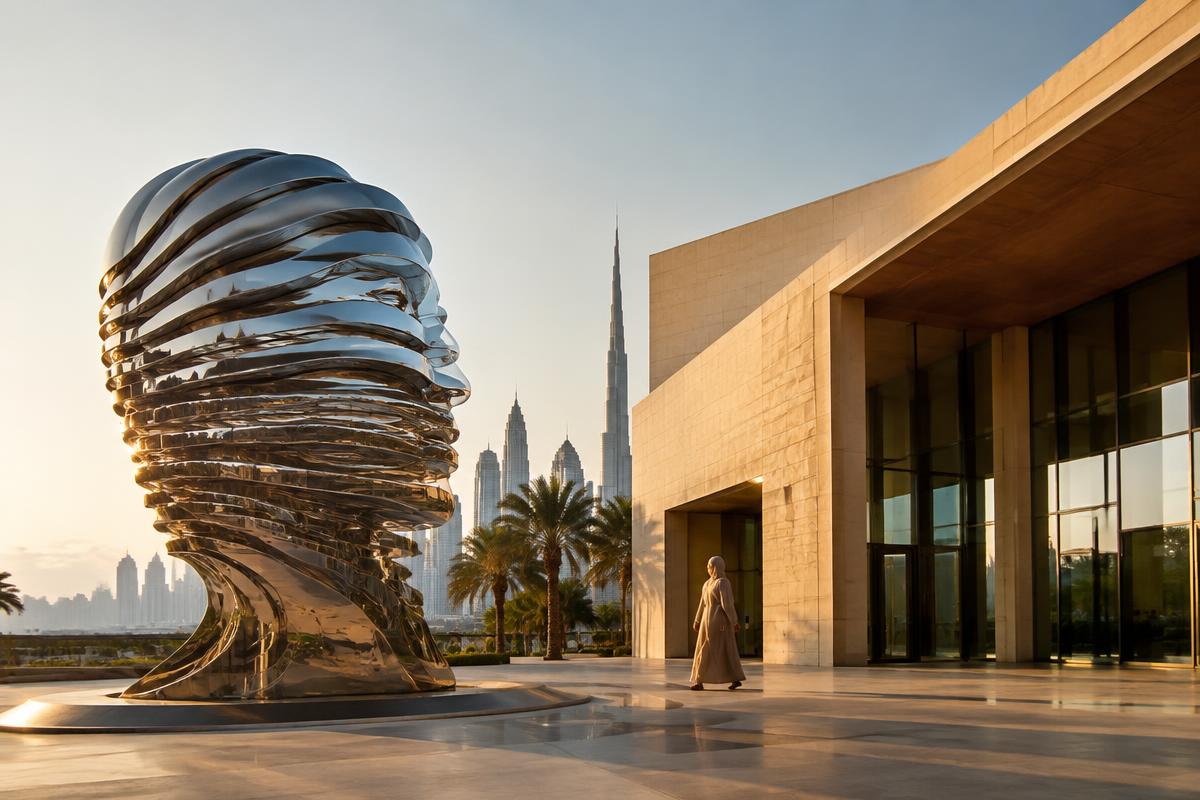 Abstract contemporary cultural architecture