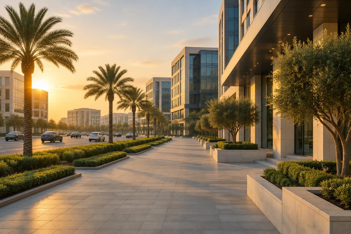Generic UAE commercial boulevard